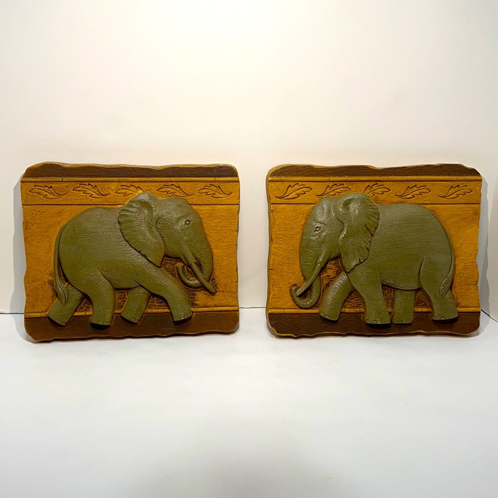 Vintage 2001  Homes Interiors Walking Elephant Wall Decor!